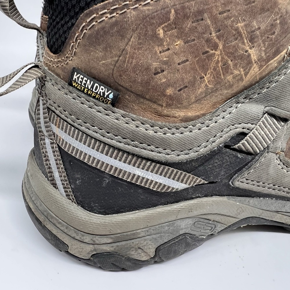 KEEN Targhee III Waterproof Mid Hiking Boots Shoes Leather Size 9.5 WP Dry Lace - Picture 4 of 9